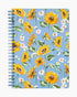 Mini Notebook with Pocket -Sunflower Sky