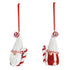 Polyresin Holiday Gnome with Candy Cane Ornament, 2 Asst