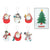 FESTIVE SNOWMAN SANTA ORNAMENT