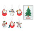 FESTIVE SNOWMAN SANTA ORNAMENT