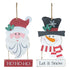 LET IT SNOW SANTA SNOWMAN HANGER