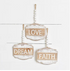 ASST. LOVE, DREAM, FAITH BEAD SIGN