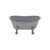 Mini Distressed Enamel Bathtub Soap Dish -Gray