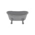 Mini Distressed Enamel Bathtub Soap Dish -Gray