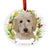 Christmas Ceramic Dog Ornament