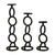 Mud Pie Black Chain Link Candlesticks