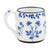 Mud Pie Blue Floral Mugs