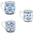 Mud Pie Blue Floral Mugs