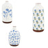 Mud Pie Blue Floral Bud Vases