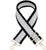 Adjustable Guitar Strap -Gray, White, Black Chevron