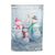 Snowman Family Lustre Garden Flag