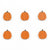 Small Pumpkin Cutouts (Set of 6)