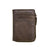 Vertical Zip Card Wallet 7411 -Walnut