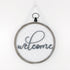 Reversible Round Welcome Hanging Sign