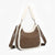 Reece Sherpa Trim Satchel/Shoulder Bag