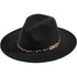 Mud Pie Black Leopard Band Fedora