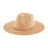 Mud Pie Tan Gold Chain Fedora