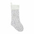 Gray Chenille Stocking