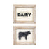 Diary/Cow Double Sided Sign