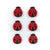 Set of 6 Lady Bug Wood Cutouts