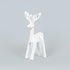 9" White Reindeer Cutout