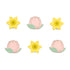 Small Tulips/Daffodils Cutouts (Set of 6)