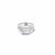 925 Silver Square CZ Wrap Ring