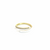 925 Gold Plated Clear CZ and White Enamel Wrap Ring