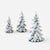 Lighted Snowy Tree (Set of 3)