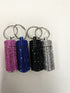 Crystal Rhinestone Pill Tube Key Ring Small