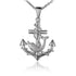 925 Dolphin Anchor Pendant