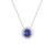 September Rhodium Plated Necklace