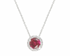 July Rhodium Plated Necklace