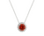 January Rhodium Plated Necklace