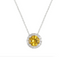 November Rhodium Plated Necklace