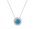 December Rhodium Plated Necklace