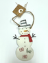 Mud Pie Snowman Tin Ornament