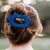 Midnight Rain Flat Round Hair Clip -Large