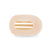 Almond Beige Flat Round Hair Clip -Small