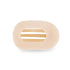 Almond Beige Flat Round Hair Clip -Small