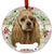 Christmas Ceramic Dog Ornament