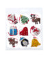 2" Miniature Christmas Shaped Ornaments, 9 Piece