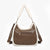 Reece Sherpa Trim Satchel/Shoulder Bag