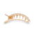 Almond Beige Flat Round Hair Clip -Small