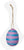 Striped Wool Egg Ornaments