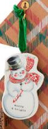 Mud Pie Snowman Ornament