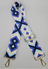 Boho Adjustable Guitar Strap -Blue