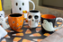 Mud Pie Halloween Glow Mugs