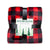 Buffalo Plaid Throw Blanket - 50 x 70 w/ Cozy Sherpa Side