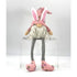 Pink Fabric Bunny Gnome W/Led Light 18.1" H